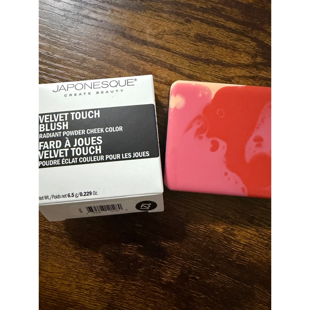 Japonesque Velvet Touch Blush Shade 05 Radiant Powder Cheek Color 0.229oz Boxed